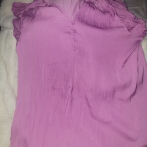 Rachel Zoe Lavender Ruffled Blouse